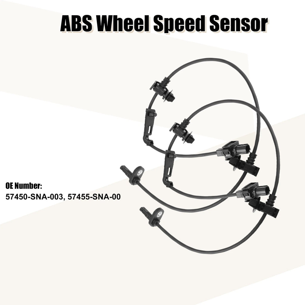 2PCS ABS Wheel Speed Sensor Front Left Right for Honda Civic (2012–2018)