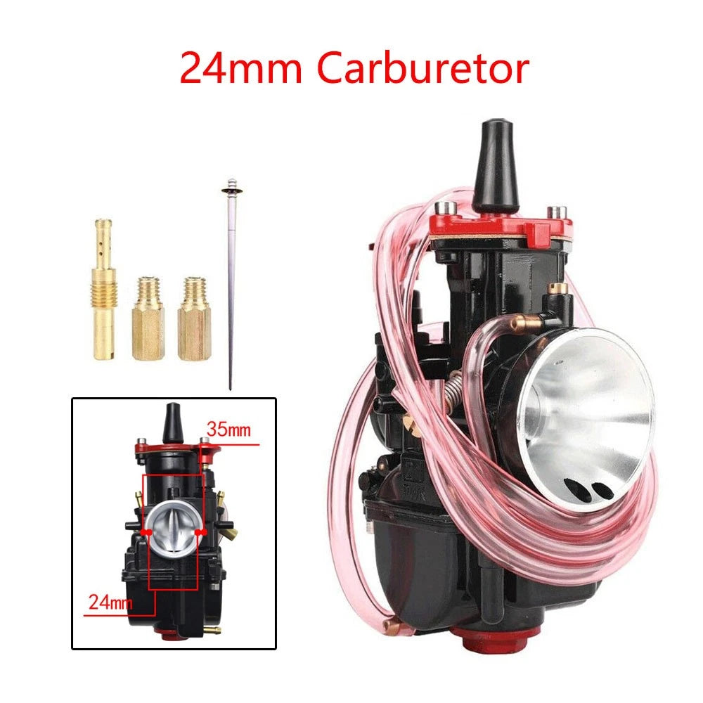Carburetor & Power Jet Kit for PWK24 (70–125cc)