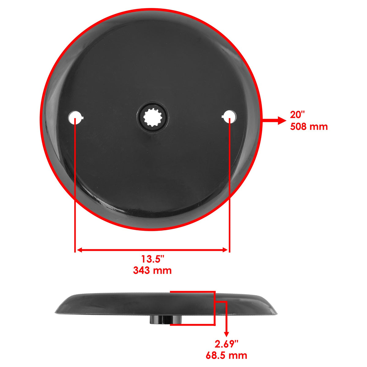 Stump Grinder Blade Mount for King Kutter Rotary L-48 40HP (2016–2026)