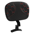 Driver Backrest Pad for Harley Electra Glide, Street Glide (2009–2023) Black/Red