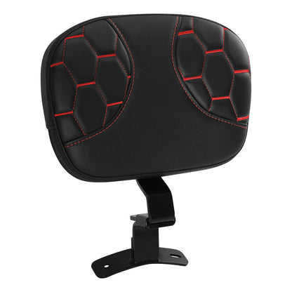 Driver Backrest Pad for Harley Electra Glide, Street Glide (2009–2023) Black/Red