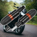 Exhaust Frame Slider Anti Crash Protector for Honda Orange Motorcycle (2 Pack)