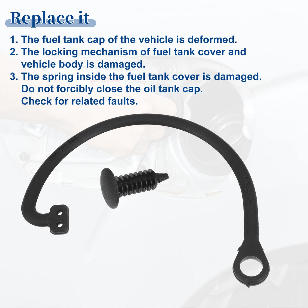 Fuel Tank Cap Tether for VW Beetle (1998–2001) No. 1H0201553B