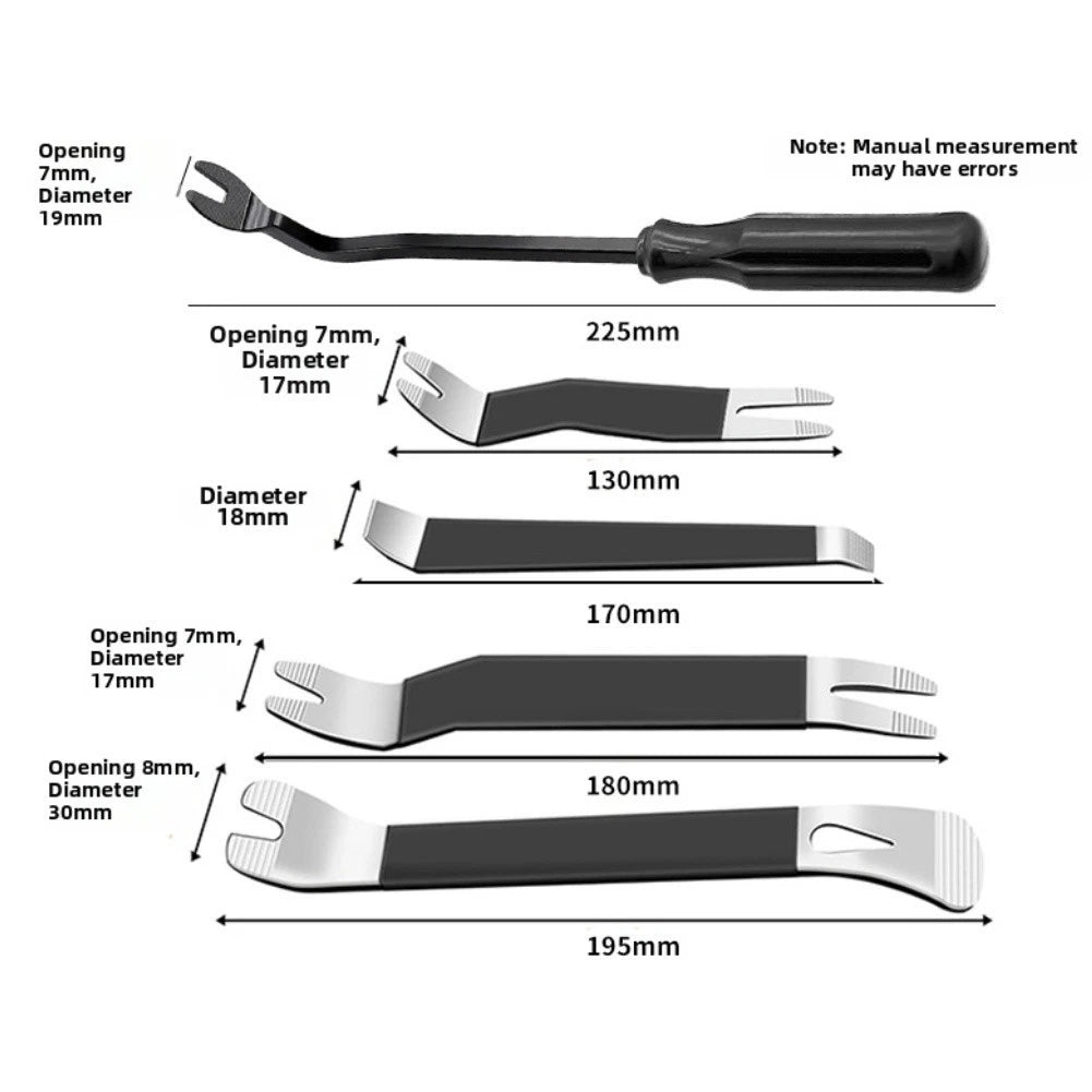 Car Trim Removal Kit for Universal Use (Steel + ABS Plastic)