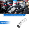 45 Degree Bend Intercooler Pipe 76mm/3"OD 6061 Aluminum Alloy 150mm