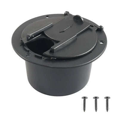Round Electric Power Cord Cable Hatch Cover for RV Camper Trailer