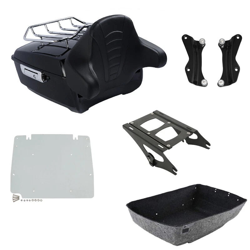 Trunk Backrest Rack Mount Plate for Harley Touring FLHT (2014–2026)