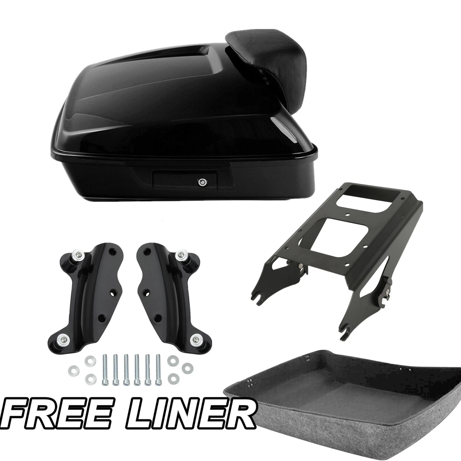 Chopped Trunk Pad Mount Rack for Harley Touring (2009–2013)