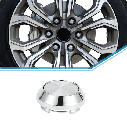64mm Wheel Center Hub Cap for Universal SUV Van (Durable Plastic Silver Tone)