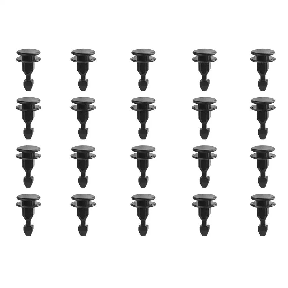 20× Plastic Rivet Clips Engine Bulkhead Cap Striker Retainer Set For Honda Acura