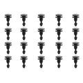 20× Plastic Rivet Clips Engine Bulkhead Cap Striker Retainer Set For Honda Acura