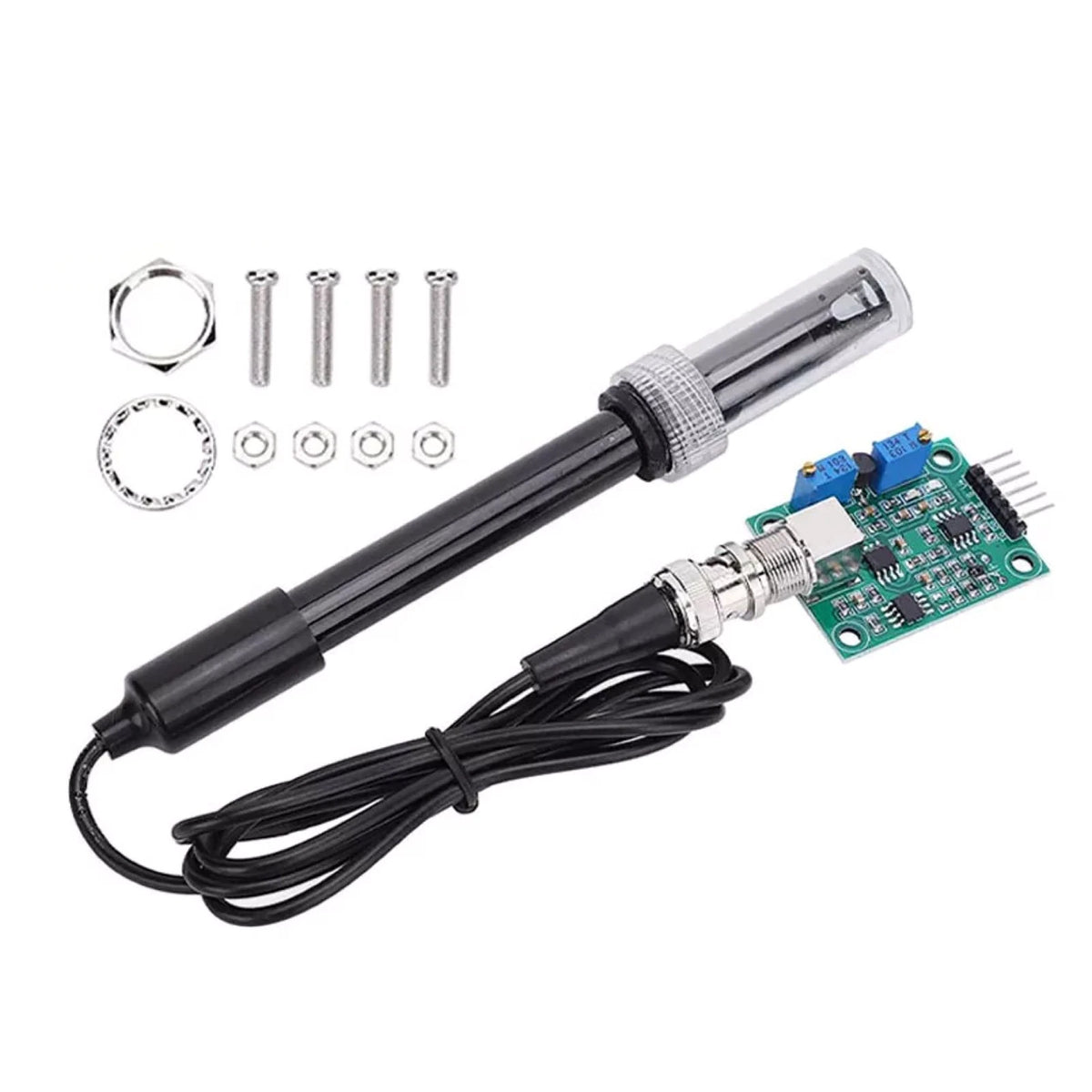pH Electrode Probe BNC for PH0-14 Value Detect Sensor Module