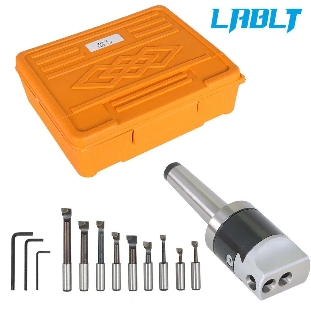 3 Piece Boring Tool Set (2 Inch Head, MT3, 1/2 Inch)