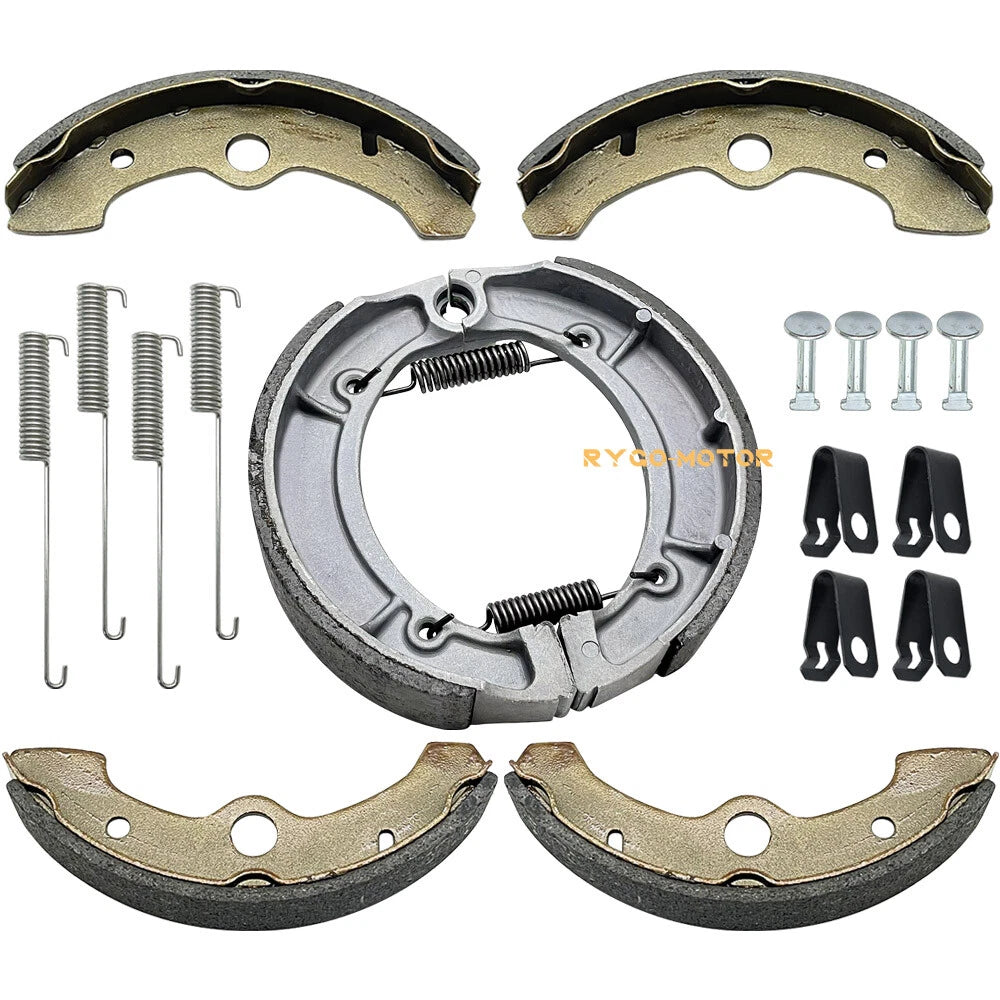 Brake Shoes with Springs & Pins for Yamaha Big Bear 350, Kodiak 400 (1990–2001)
