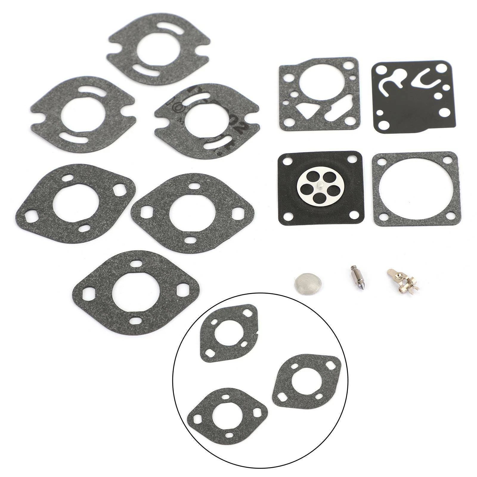 Carburetor Repair Kit for Tecumseh TC200 TC300 (640230 640231 640347 RK-18HU T9)