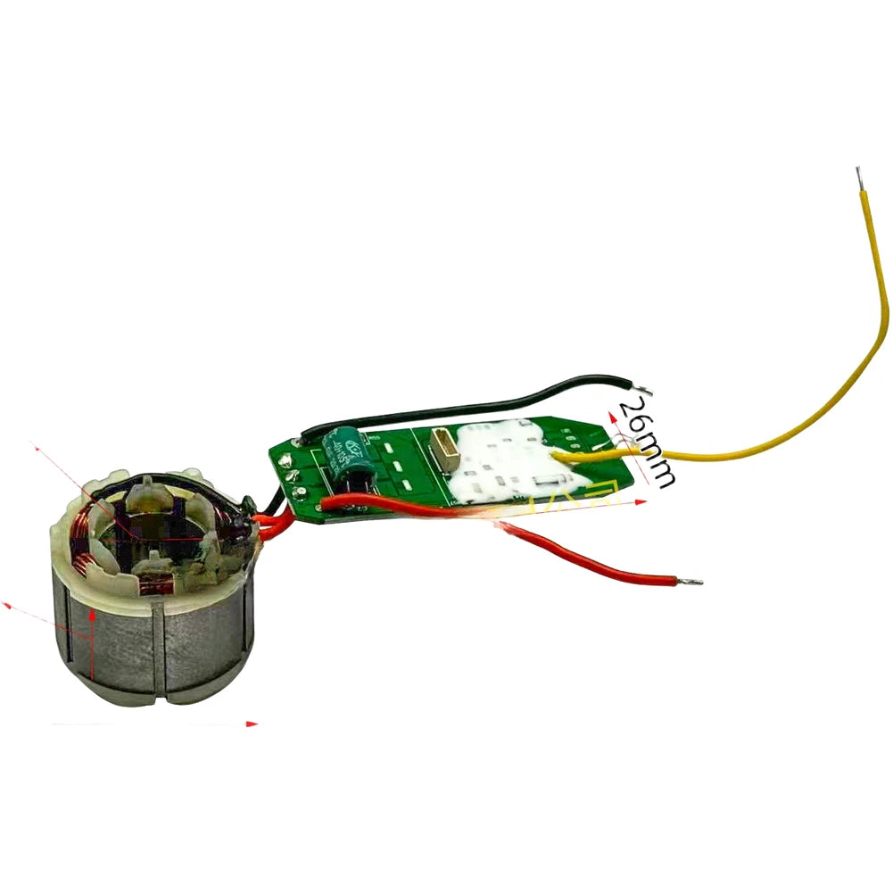 Brushless Stator Assembly for Lithium Drill Motors (16.8V)
