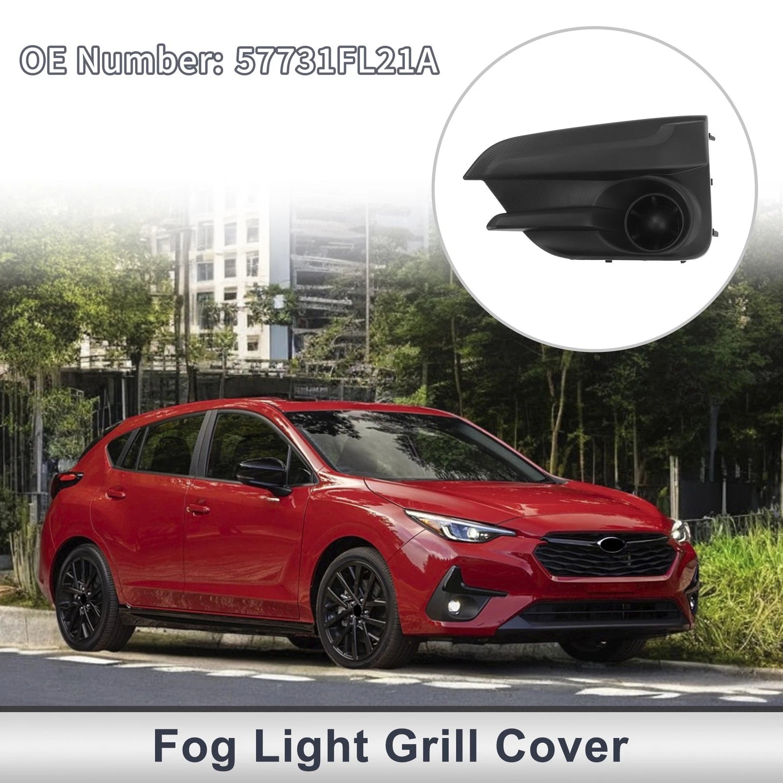 Front Left Fog Light Grill Replacement for Subaru Impreza (2017–2019)