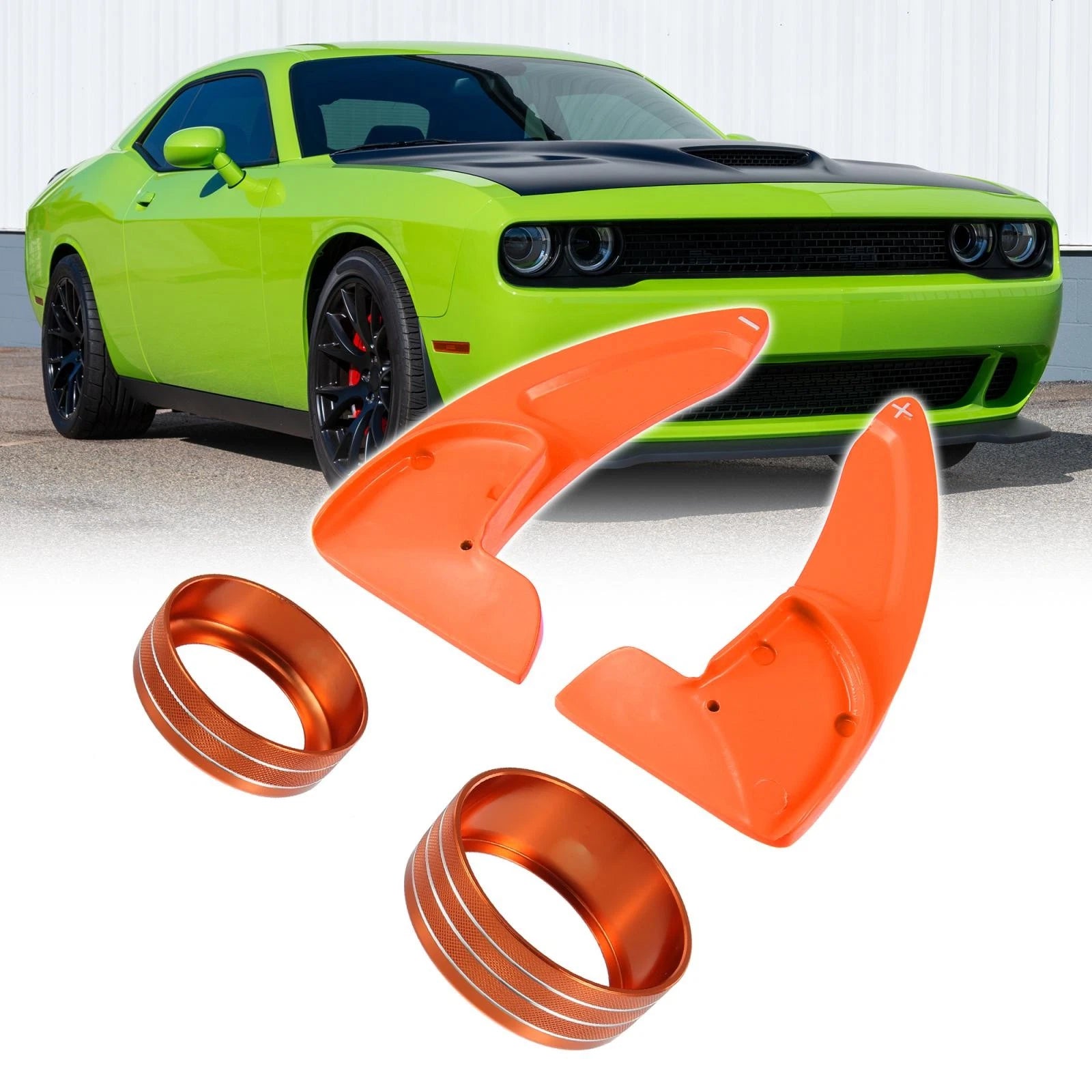 Interior Paddle Shifter AC Volume Knob Cover for Dodge Charger (2015–2023)