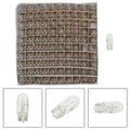 100X 5W 194 Clear Wedge Instrument Panel Light Bulbs