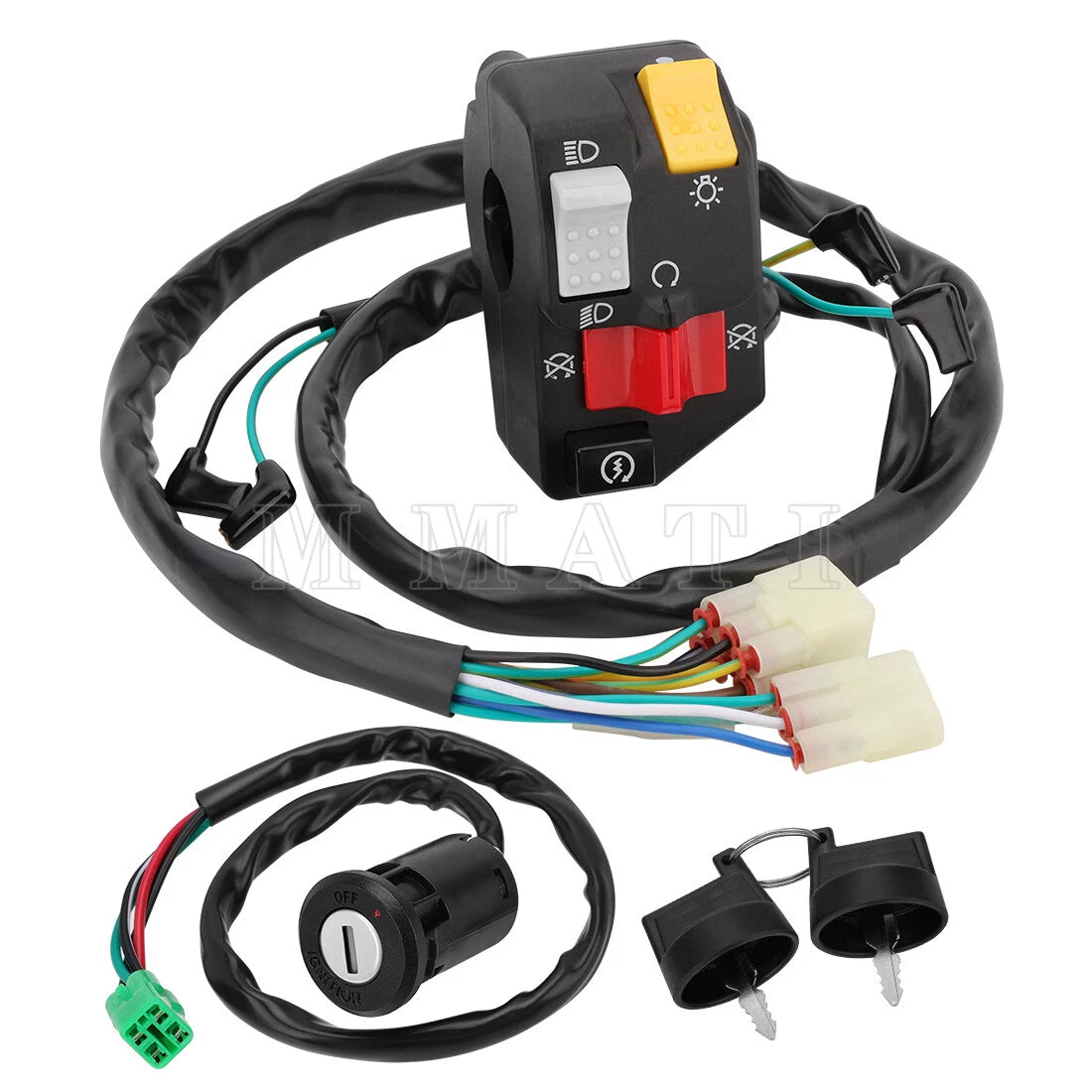 Start Stop Switch & Ignition Key Switch for Honda Sportrax 400 TRX400EX (2008)