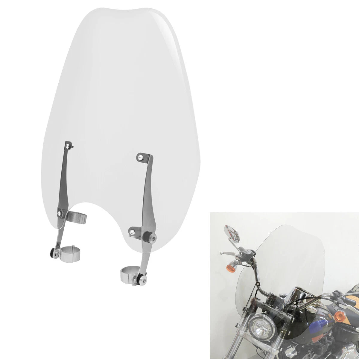 Windshield Mount Bracket for Harley Low Rider FXDL (2014–2017), FXLR (2018–2020)