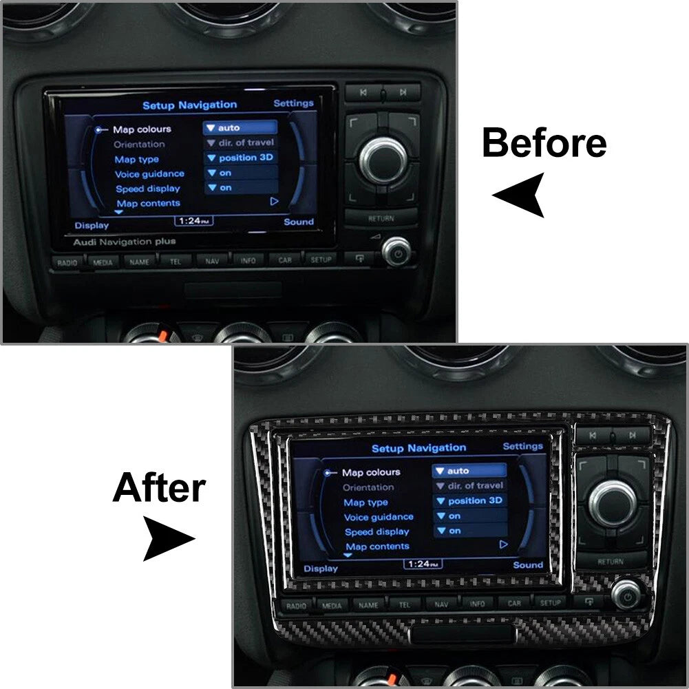 Air Conditioner CD Switch Control Panel Cover Trim for Audi TT TTS TTRS (2008–2014)