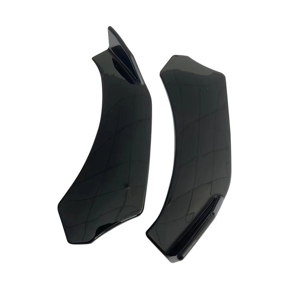 ABS Front Shovel Spoiler 5 Stage Adjustable Bright Black for Most Cars