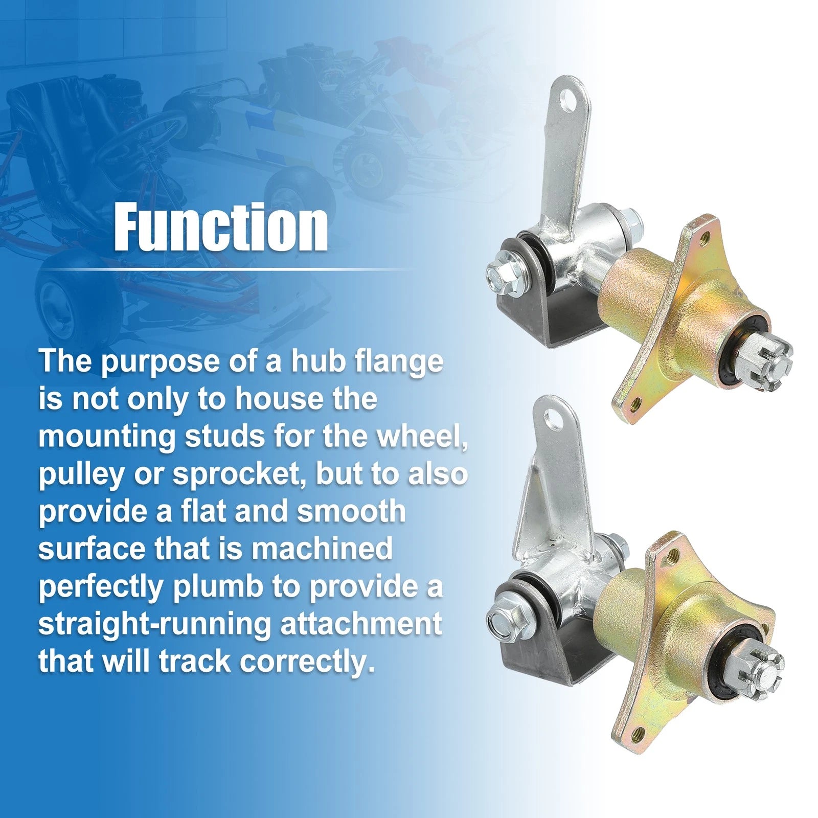 2X Wheel Hub Bearing Flange for ATV (Front)