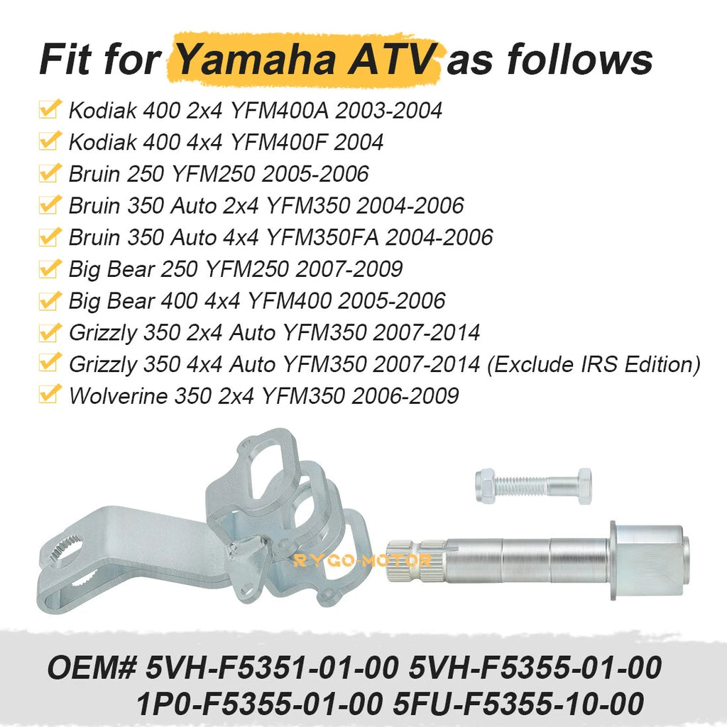 Rear Brake Camshaft & Lever for Yamaha Kodiak 400 YFM400 4x4 (2003–2004)