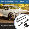Tie Rod End Link 6pc Front Inner Outer for Pontiac G6 (2005–2010)