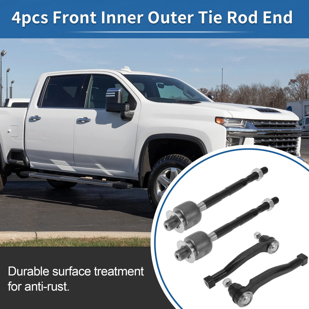 Inner Outer Tie Rod End Link Kit Front Set 4pcs for Suzuki Swift (2004–2009)