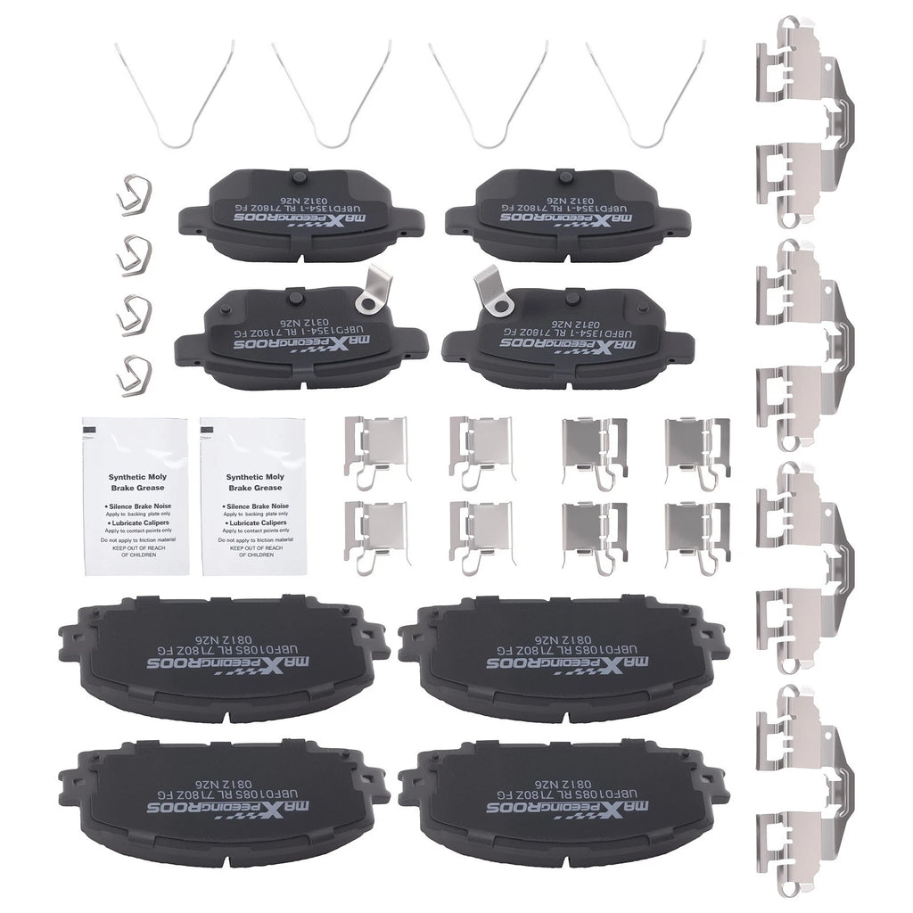 Front & Rear Ceramic Brake Pads Kit for Toyota Prius Plug-In (2012–2013)