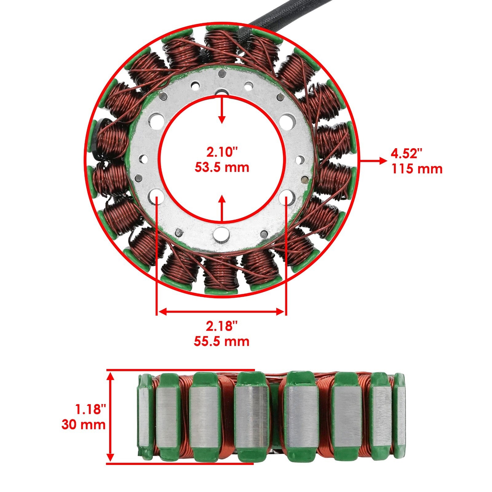 Stator with Regulator Rectifier Replacement for Suzuki VS800GL Intruder 1992–1995