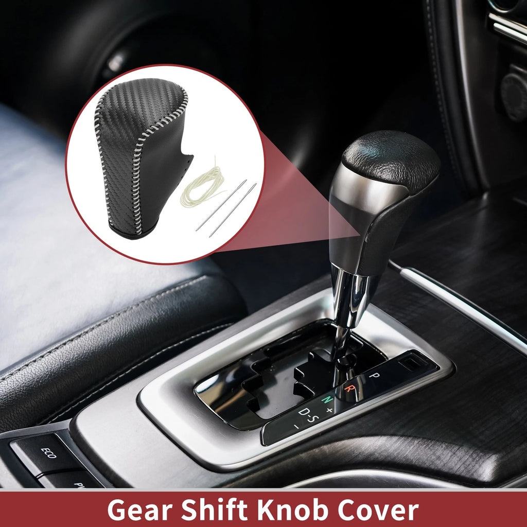 Gear Shift Knob Cover Replacement for Honda Accord (2008–2012) Black Carbon