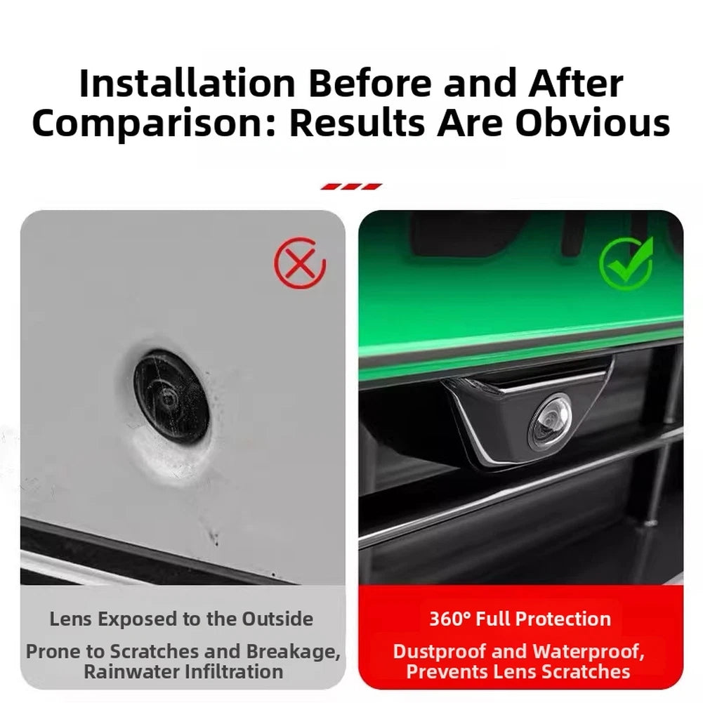 Clear Car Camera Lens Protector for Universal Models (9H Hardness, AR Coating)
