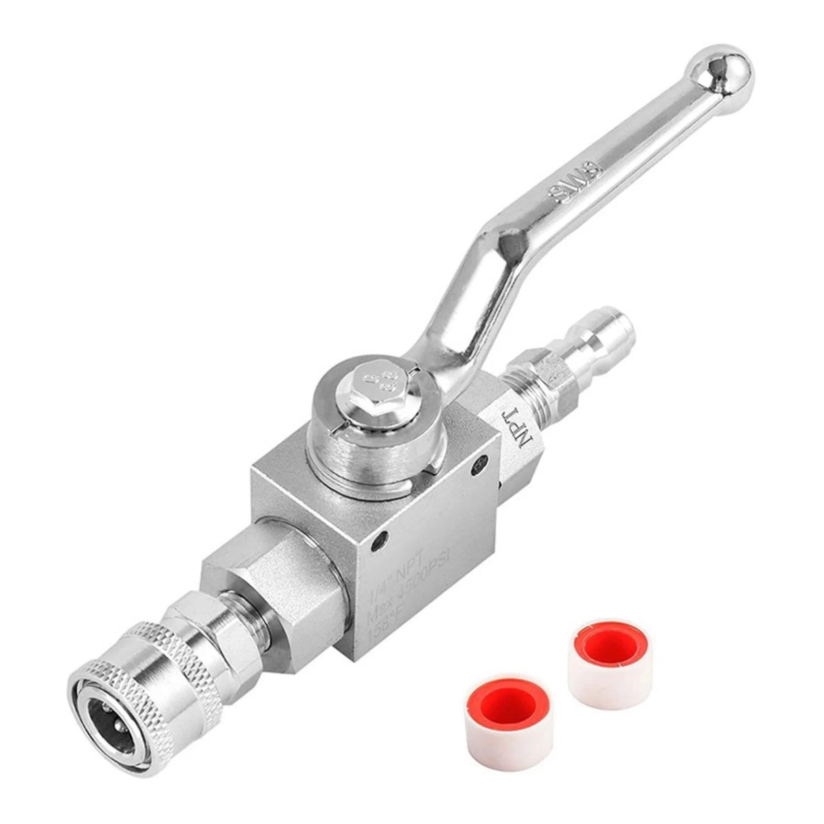 1/4 Inch Quick Connect Ball Valve Kit for Pressure Washer (4500 PSI)