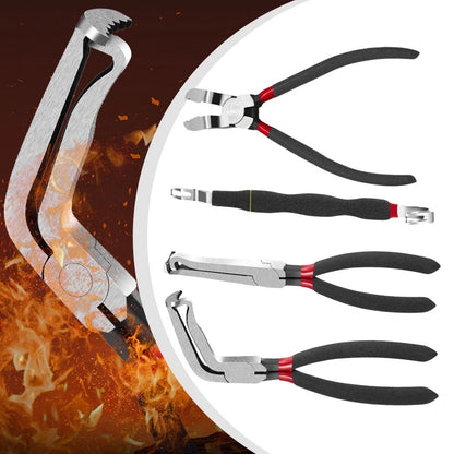 4-Piece Automotive Electrical Tool Set with Pliers for Various Access Angles
