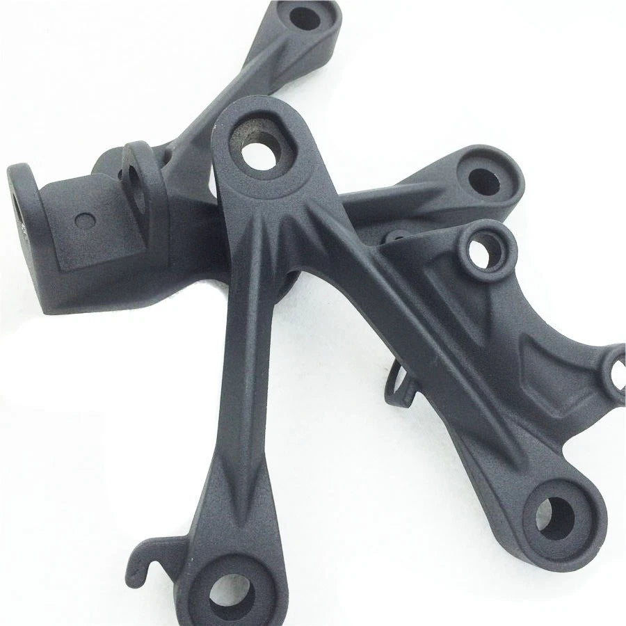 Foot Peg Brackets for Kawasaki ZX6R (2009–2011) - Silver