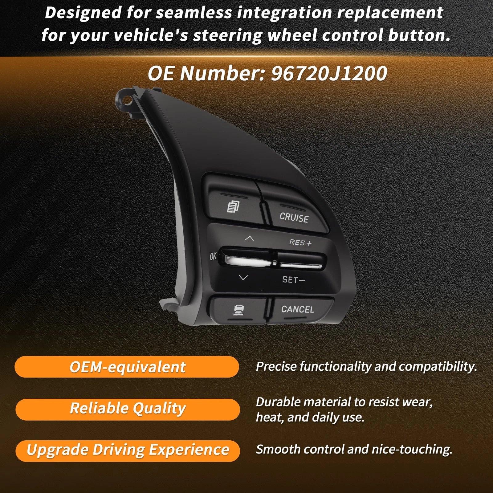 Steering Wheel Button Right Side for Hyundai Veloster (2018–2018)