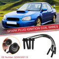 4 Pcs Spark Plug Wire and Ignition Coil Cable Kit for Subaru Baja (2003–2008)