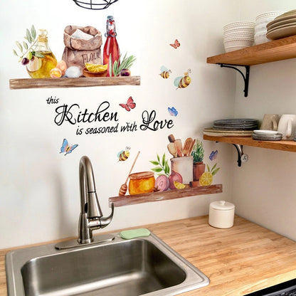 Removable PVC Wall Decal for Kitchen & Dining Area