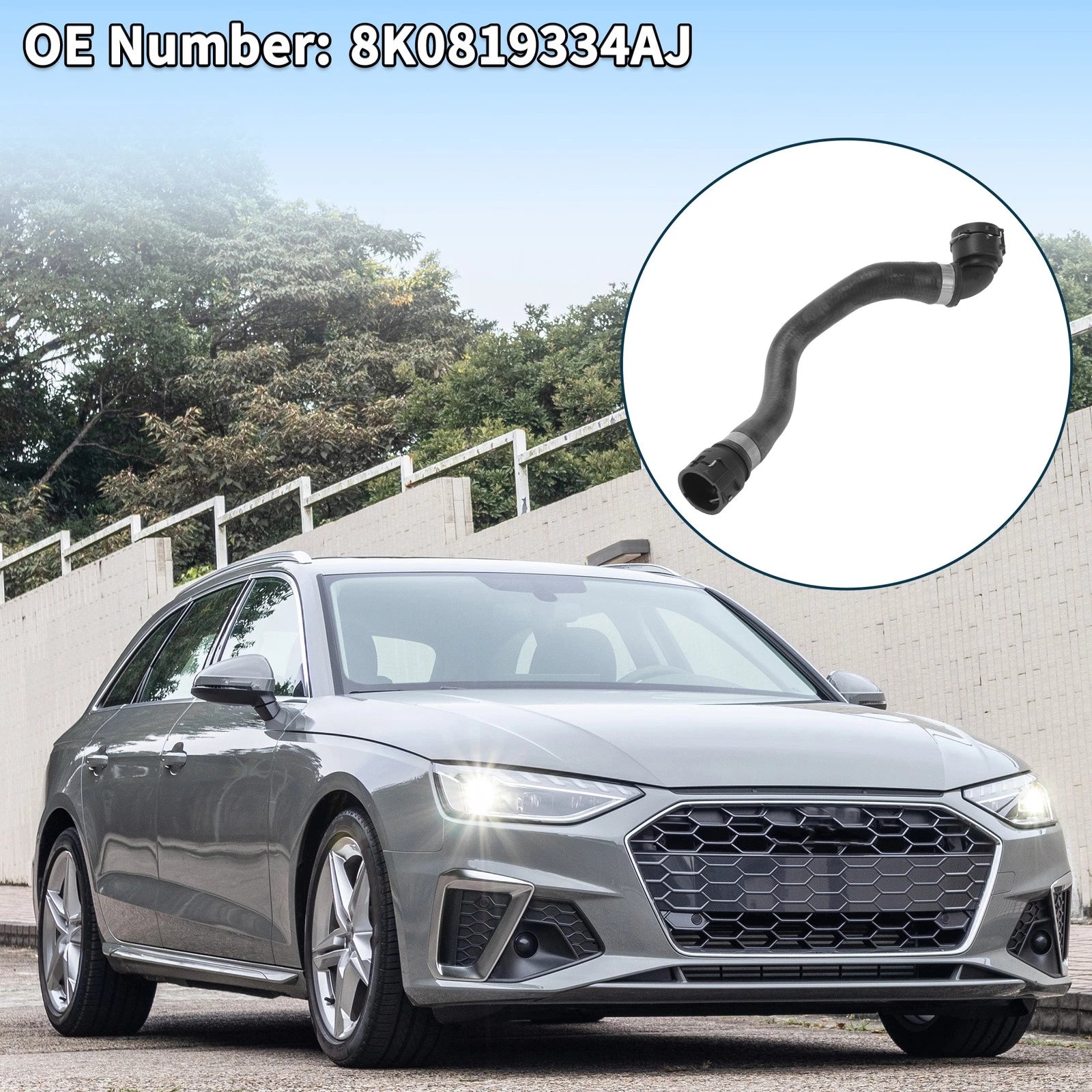 Radiator Hose Heating Water Pipe for Audi A4 2014 Rubber Replacement