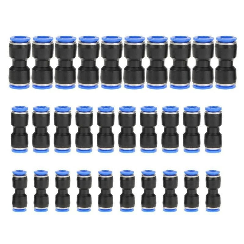 30pcs Pneumatic Push Connectors Quick Release 6mm 8mm 10mm for Tube Pipe