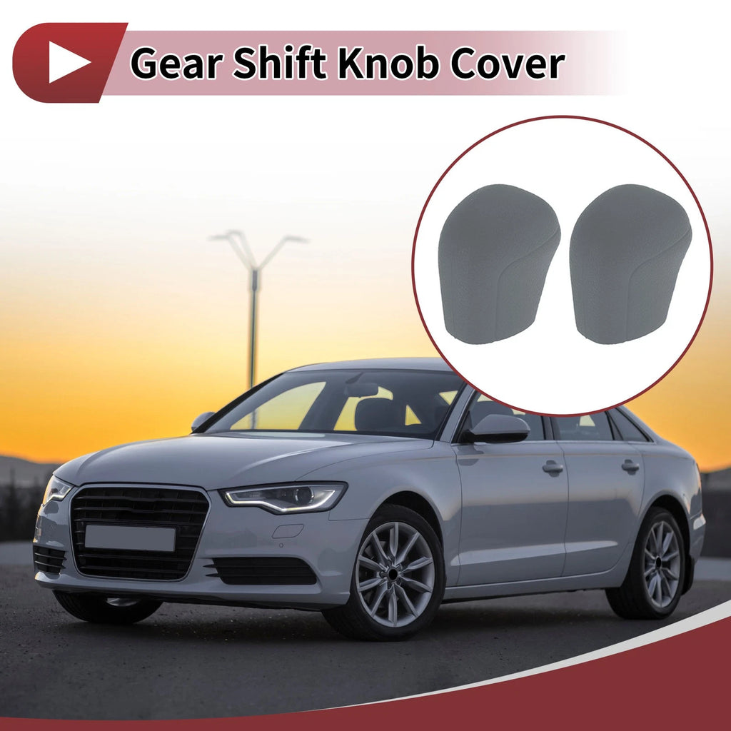Set of 4 Gear Shift Knob Covers Universal Silicone Gray