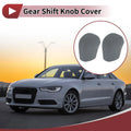 Set of 4 Gear Shift Knob Covers Universal Silicone Gray