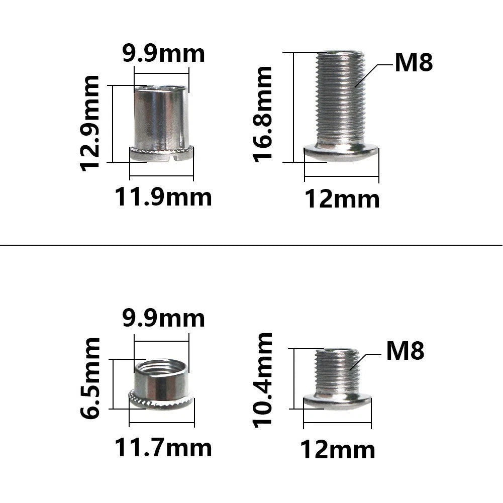 5X Bicycle Chainring Screws for MTB (Corrosion-resistant)