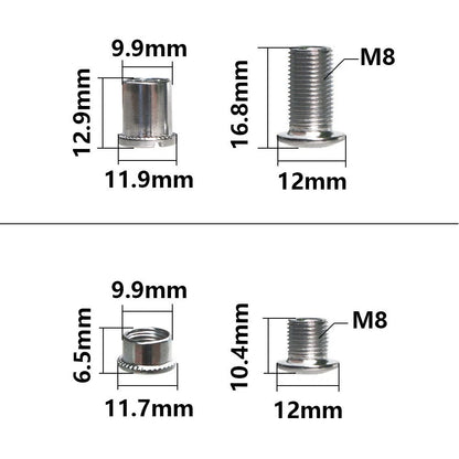 5X Bicycle Chainring Screws for MTB (Corrosion-resistant)