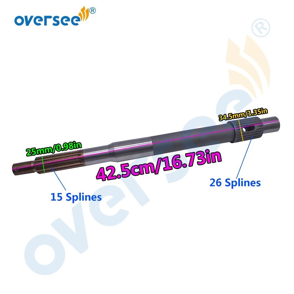 Propeller Shaft for Yamaha Outboard 2T 115-225HP F150-F200 (6J9-45611)