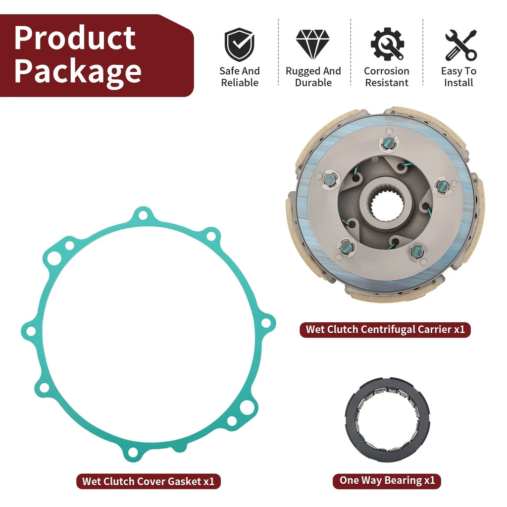 Wet Clutch Centrifugal Carrier w/ Bearing for Yamaha Kodiak Grizzly (400-450)