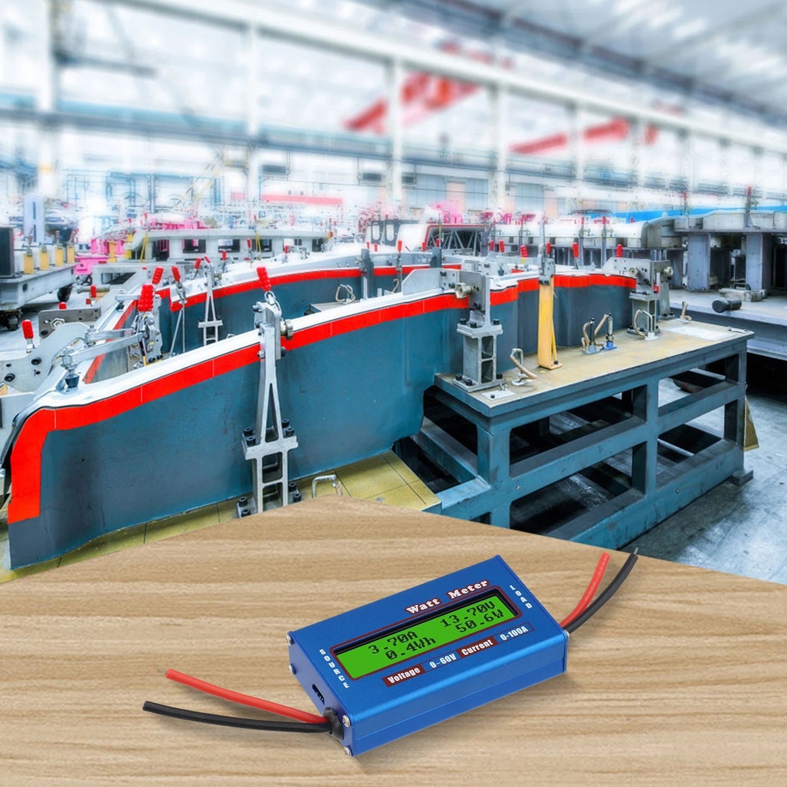 12V 24V Solar Wind Analyzer with Dual Line LCD Display for Power Testing